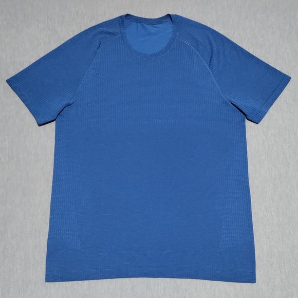 Lululemon Metal Vent Tech Shirt Mens Large Blue Athletic Running Training Tee - Picture 2 of 12